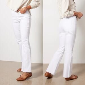 Kut From The Kloth Stella High Rise Fab Ab Flare Jeans White 16